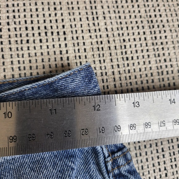 Pacsun Dad‎ Jean Womens 24 Two Tone Straight High Rise Button Fly Denim Pants - Picture 5 of 8